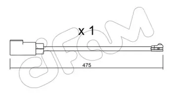 Сигнализатор, износ тормозных колодок CIFAM купить
