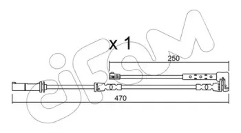 Сигнализатор, износ тормозных колодок CIFAM купить