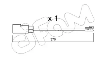 Сигнализатор, износ тормозных колодок CIFAM купить
