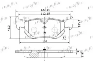 Комплект тормозных колодок, дисковый тормоз FRIGAIR купить