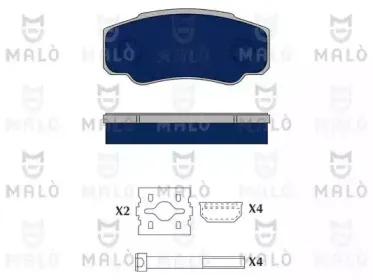 Комплект тормозных колодок, дисковый тормоз MALГ’ купить