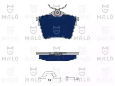 Комплект тормозных колодок, дисковый тормоз MALГ’ купить