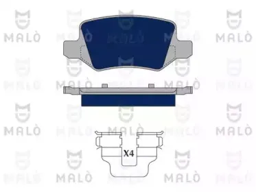 Комплект тормозных колодок, дисковый тормоз MALГ’ купить