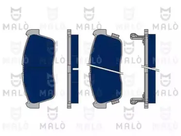 Комплект тормозных колодок, дисковый тормоз MALГ’ купить