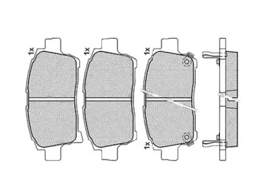 Комплект тормозных колодок, дисковый тормоз MALГ’ купить