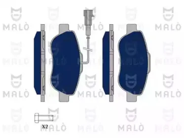 Комплект тормозных колодок, дисковый тормоз MALГ’ купить