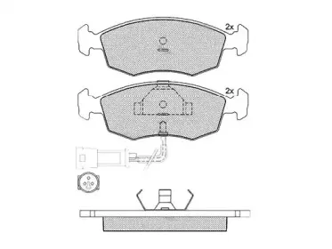 Комплект тормозных колодок, дисковый тормоз MALГ’ купить