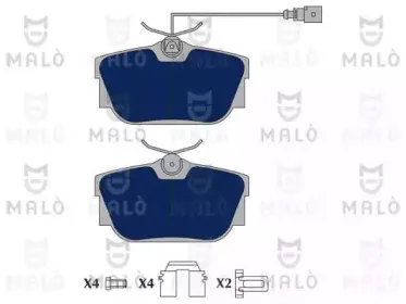 Комплект тормозных колодок, дисковый тормоз MALГ’ купить