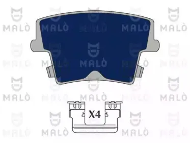 Комплект тормозных колодок, дисковый тормоз MALГ’ купить