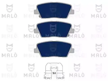 Комплект тормозных колодок, дисковый тормоз MALГ’ купить