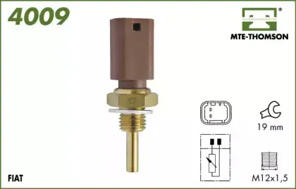 Датчик, температура охлаждающей жидкости MTE-THOMSON купить