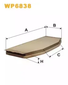 Фильтр, воздух во внутренном пространстве WIX FILTERS купить