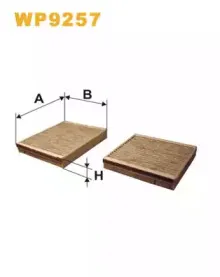 9257   (1179A-2x) WIX FILTERS купить