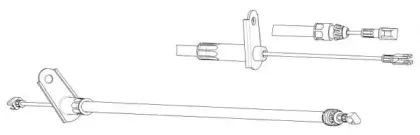 Трос, стояночная тормозная система CEF купить