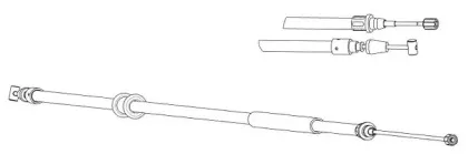 Трос, стояночная тормозная система CEF купить