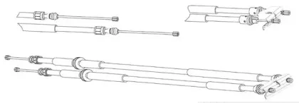 Трос, стояночная тормозная система CEF купить