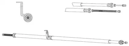 Трос, стояночная тормозная система CEF купить