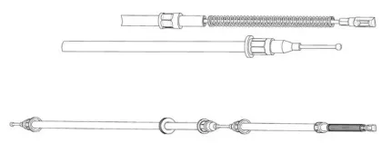 Трос, стояночная тормозная система CEF купить