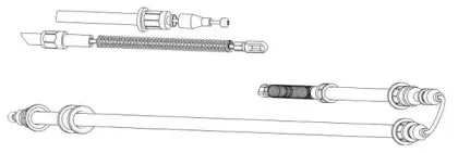 Трос, стояночная тормозная система CEF купить