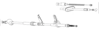 Трос, стояночная тормозная система CEF купить