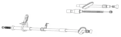 Трос, стояночная тормозная система CEF купить