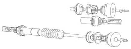 Трос, управление сцеплением CEF купить
