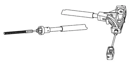 Трос, стояночная тормозная система CEF купить