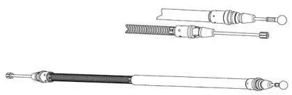 Трос, стояночная тормозная система CEF купить