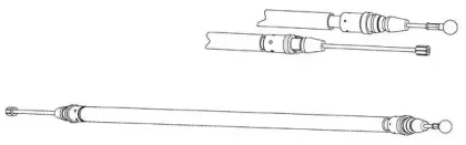 Трос, стояночная тормозная система CEF купить