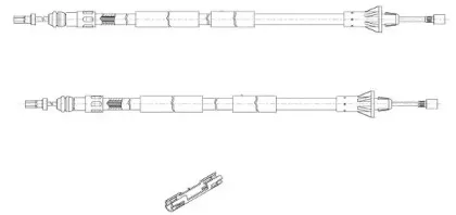Трос, стояночная тормозная система CEF купить