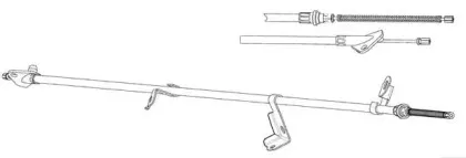Трос, стояночная тормозная система CEF купить
