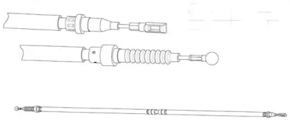 Трос, стояночная тормозная система CEF купить