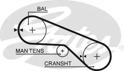 Ремень ГРМ GATES купить
