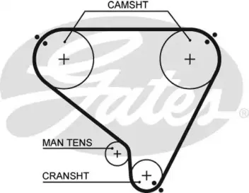 Ремень ГРМ GATES купить