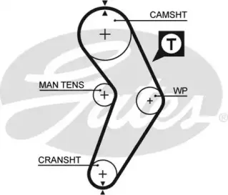 Ремінь зубчастий (довж. 60-150) GATES купить