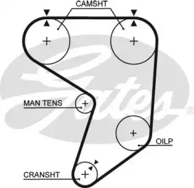 Ремень ГРМ GATES купить