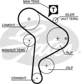 Ремень ГРМ GATES купить