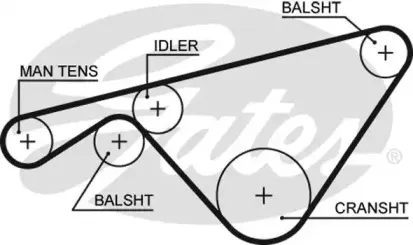Ремень ГРМ GATES купить
