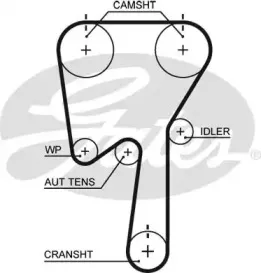 Ремінь зубчастий (довж. 60-150) GATES купить