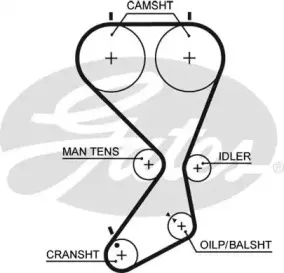 Ремень ГРМ GATES купить