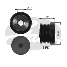 Механизм свободного хода генератора GATES купить