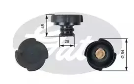 Крышка, резервуар охлаждающей жидкости GATES купить