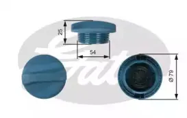 Крышка, резервуар охлаждающей жидкости GATES купить