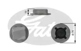 Крышка, резервуар охлаждающей жидкости GATES купить