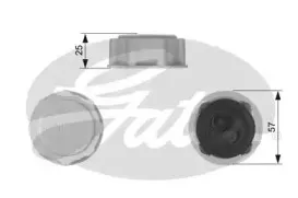 Крышка, резервуар охлаждающей жидкости GATES купить