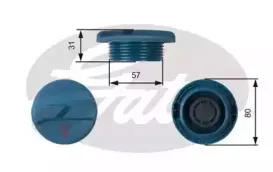 Крышка, резервуар охлаждающей жидкости GATES купить