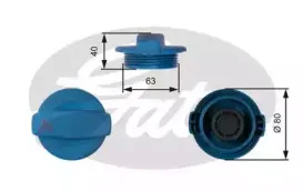 Крышка, резервуар охлаждающей жидкости GATES купить