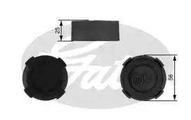 Крышка, резервуар охлаждающей жидкости GATES купить