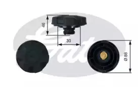 Крышка, резервуар охлаждающей жидкости GATES купить