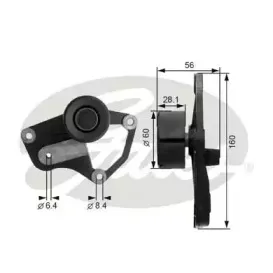 Паразитный / ведущий ролик, поликлиновой ремень GATES купить